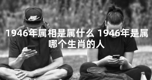 1946年属相是属什么 1946年是属哪个生肖的人